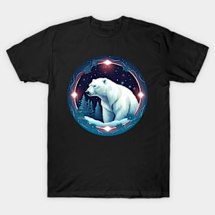 Polar Bear in Ornament, Love Bears T-Shirt